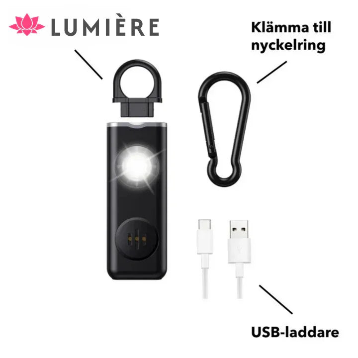 Personliga larmets paket innehåll